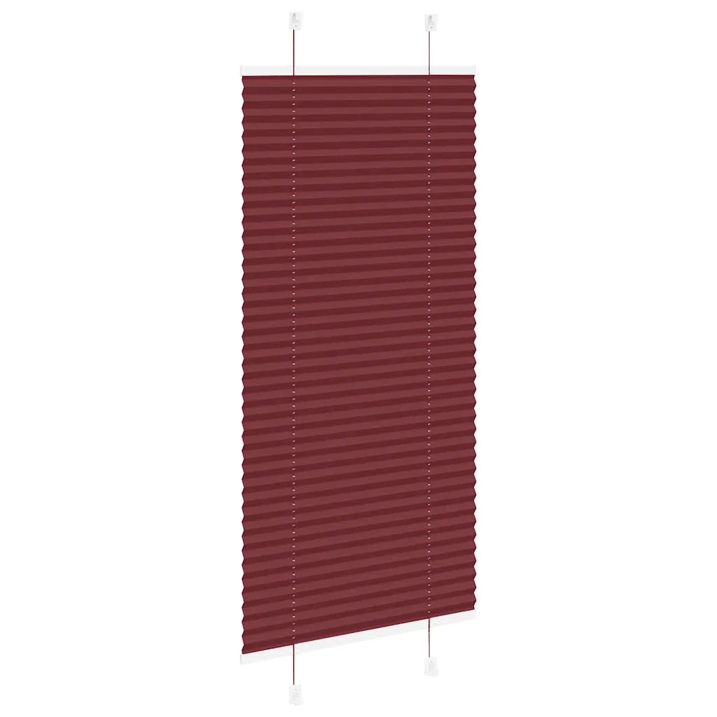Tenda Plissettata Rosso Bordeaux 65x150 cm Larghezza Tessuto 4015238