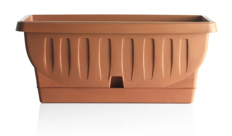 FIORIERA NATURA CON SOTTOVASO 30 CM