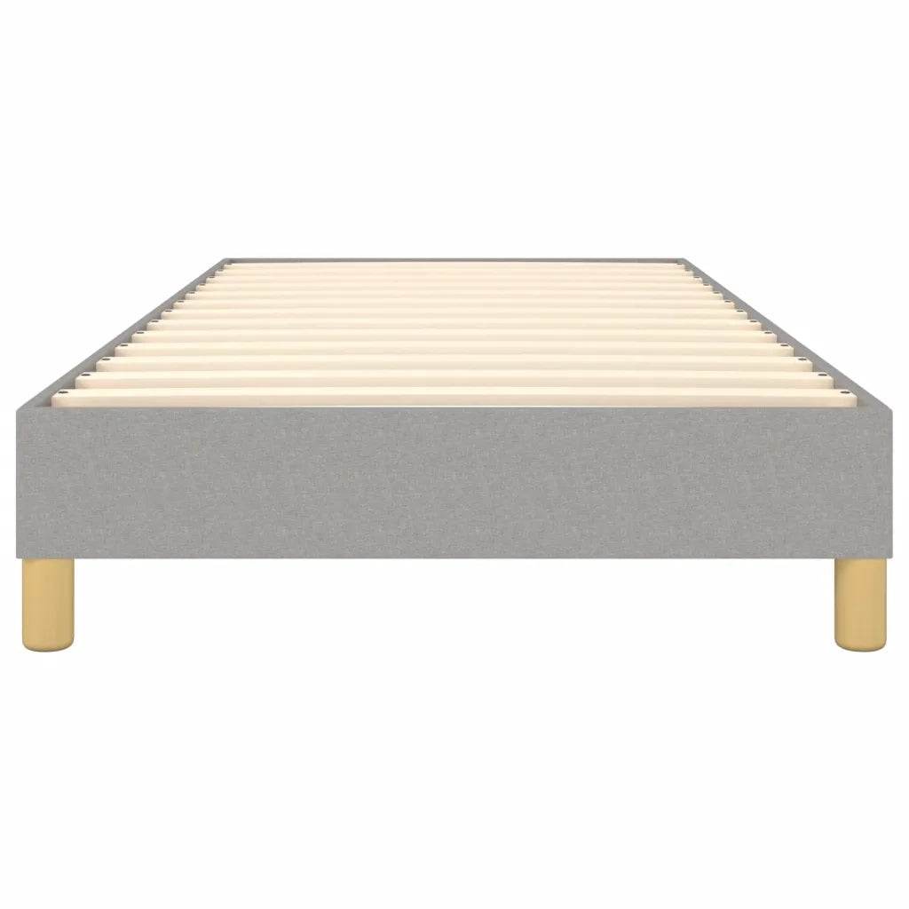 Struttura Letto a Rete a Molle-Giroletto Grigio Chiaro 100x200 cm Tessuto 190068