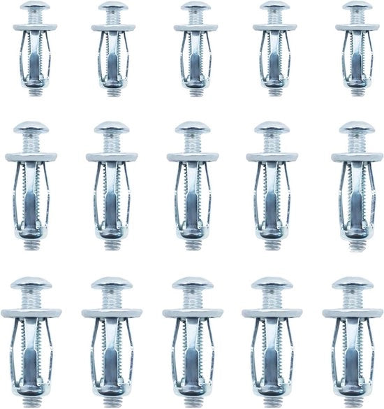 Set di viti in metallo - 45 pezzi, M4 e M5, colore argento, carico pesante