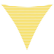 Vela Parasole | Telo Ombra | Vela da ombra solare Giallo e Bianco 4,5 x 4,5 x 4,5 m