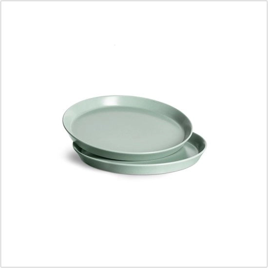 Set di piatti da colazione Ø 19 cm, set a due, ceramica Scandi, verde menta, resistente a lavastoviglie, forno e microonde