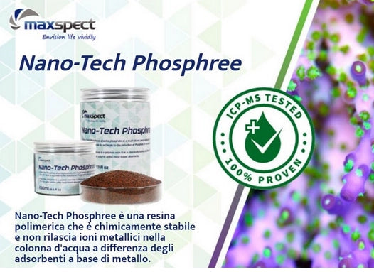 Maxspect Nano-Tech Phosphree 500ml - resina antifosfati per dolce e marino