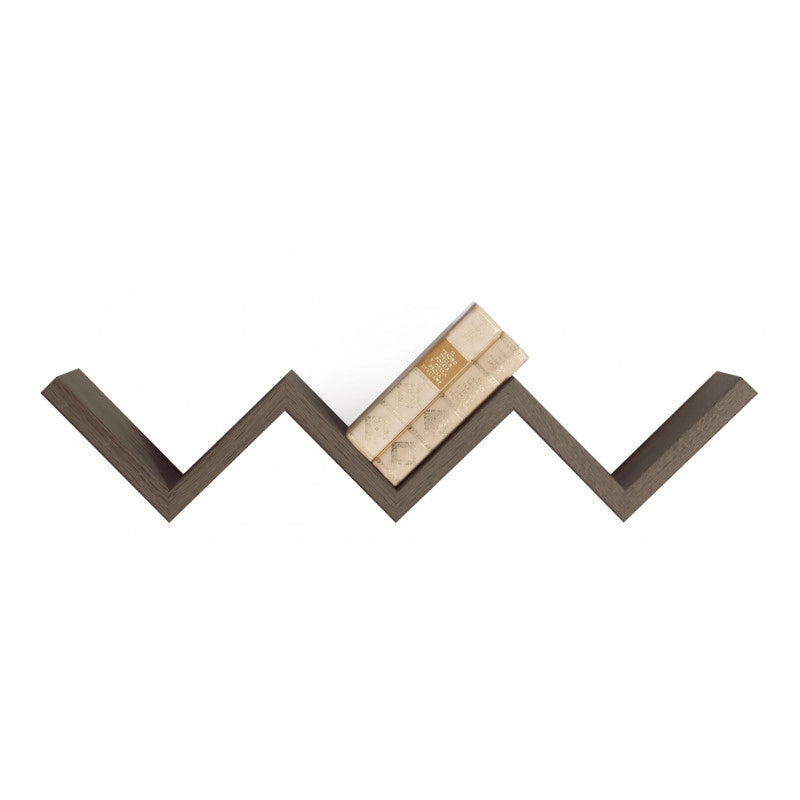 Mensola da Muro, Mensola Cameretta, Mensola da Parete, Noce, 57x11 p15,5 cm - Saetta