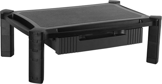 Monitor standaard con alimentazione e gestione cavi - Elevatore per computer e laptop