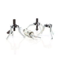 Set 5 pezzi estrattori a 3 bracci per cuscinetti interni ed esterni con martello scorrevole