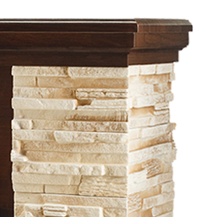 Camino Elettrico da Pavimento 90,3x98x30 cm Effetto Fiamma 2000W Rock & Cristina Noce