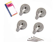 GANCI PER QUADRI POLO CROMO IN BLISTER- - mm.20, in bl.4 pz. -