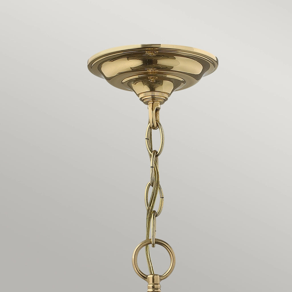 Lampada a sospensione Gentry Hinkley ottone 6xE14 Ø35
