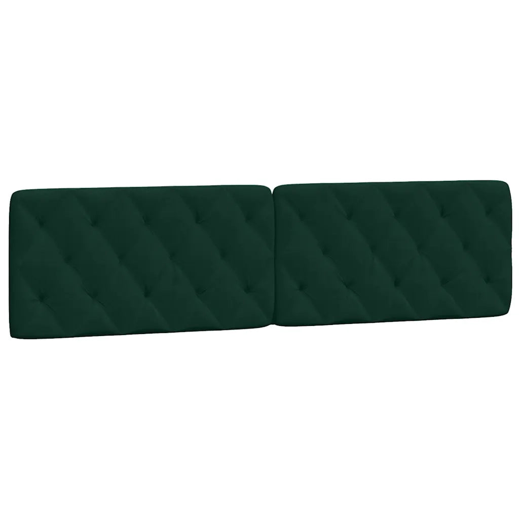 Giroletto con LED senza Materasso-Struttura Letto Verde Scuro 200x200 cm in Velluto