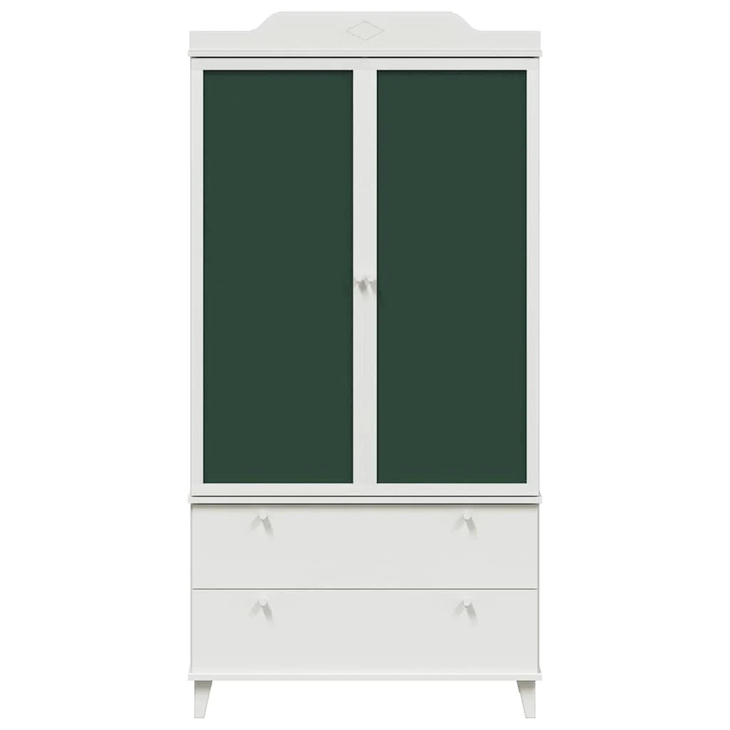 Armadio dal design moderno con lavagna per cameretta bambini 90 x 45 x 180 cm legno ingegnerizzato bianco 02_0058622
