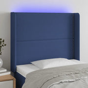 Testiera a LED-Testata con LED Blu 103x16x118/128 cm in Tessuto 800352