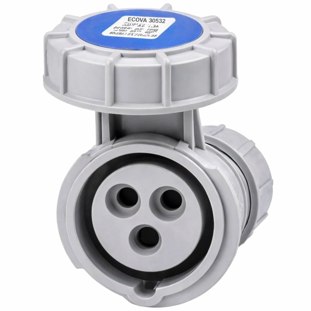 Presa industriale ecova 30532 16a 230v 2p+t ip67