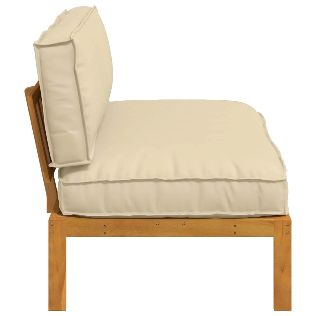 Set di divani Beige 120 x 92 x 69 cm Legno di Acacia Massello 3418199