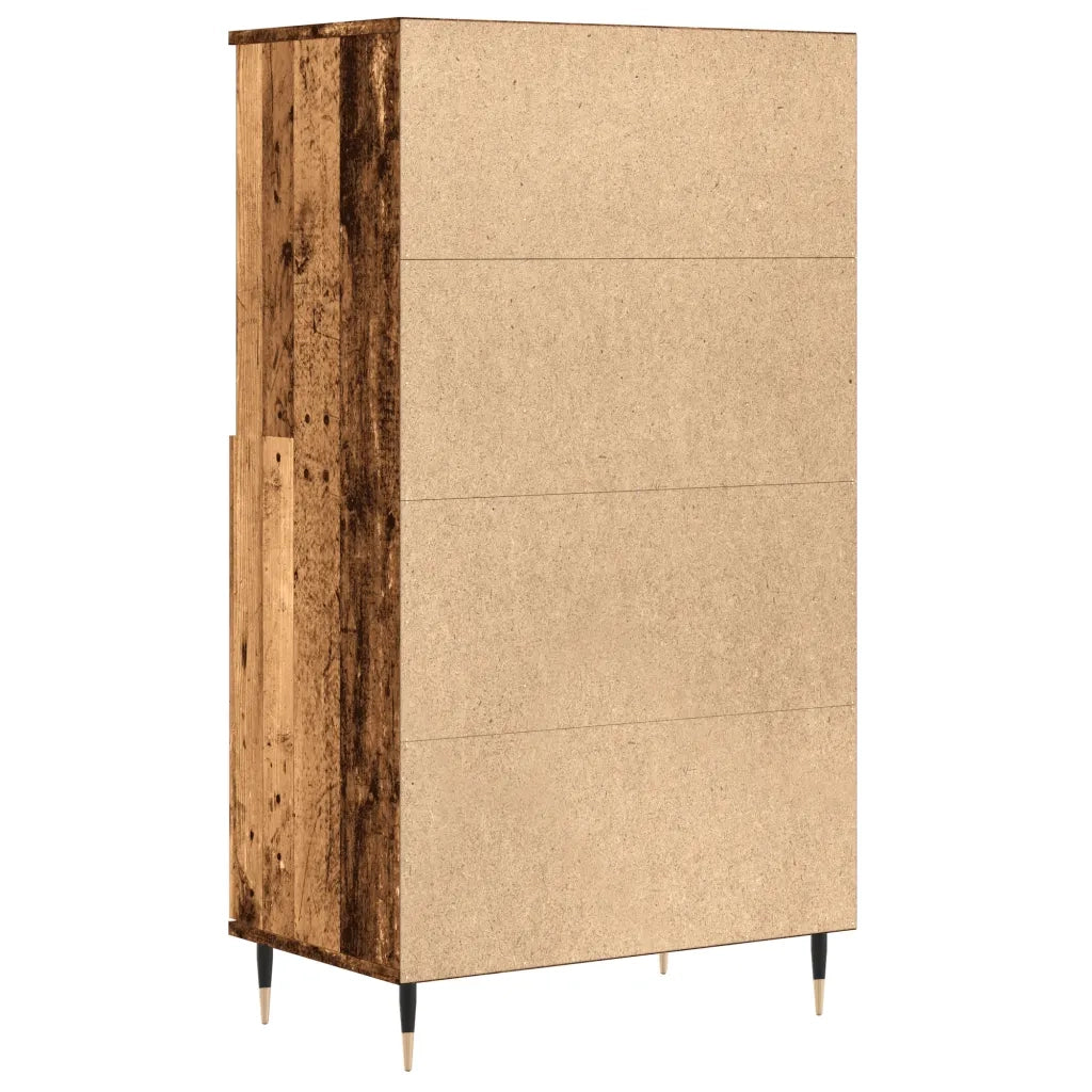 vidaXL Credenza Legno Antico 60x36x110 cm in Legno Multistrato