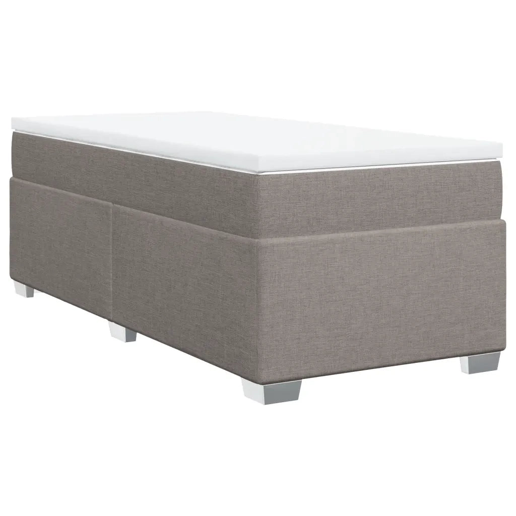 Giroletto a Molle con Materasso Tortora 90x190 cm in Tessuto 3285099