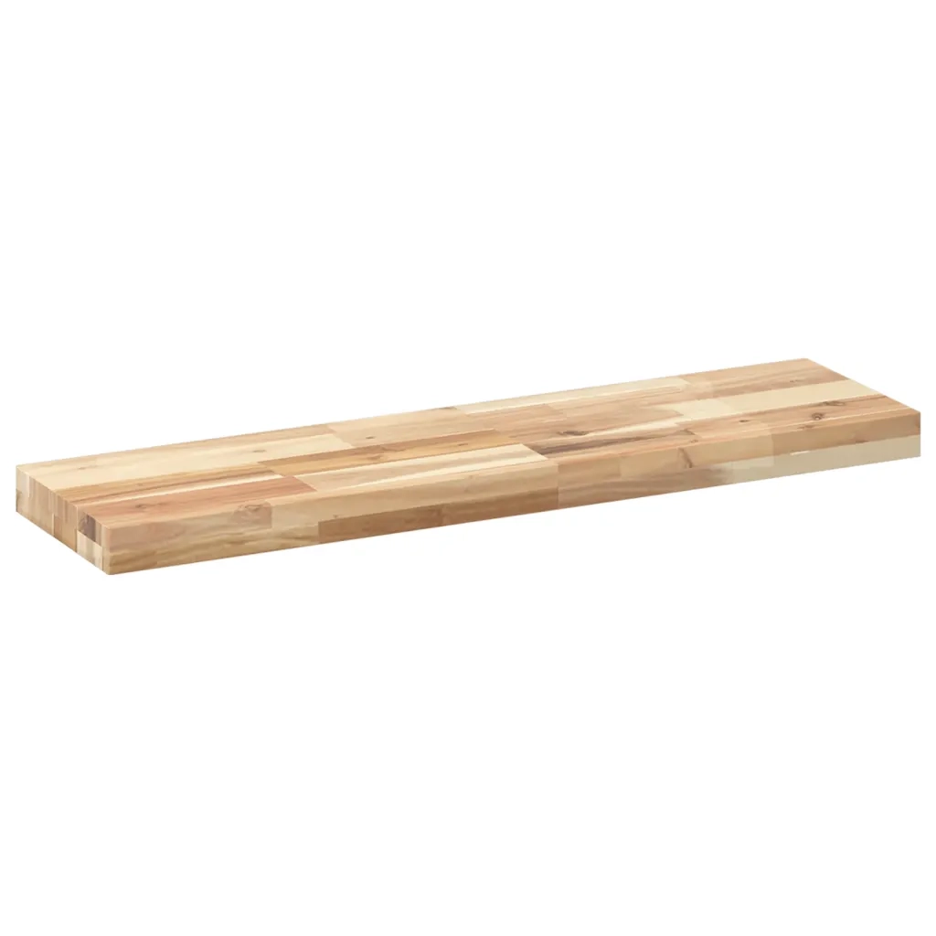 vidaXL Mensole da Parete 4 pz 80x20x4 cm Legno Acacia Non Trattato