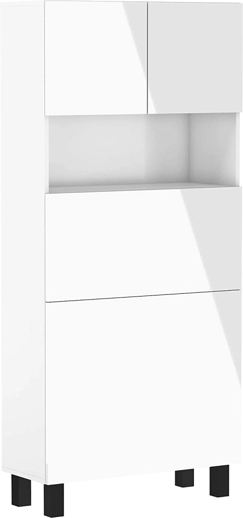 Mobile multiuso Libreria e Scrivania pieghevole 80x175hx92 HOMI