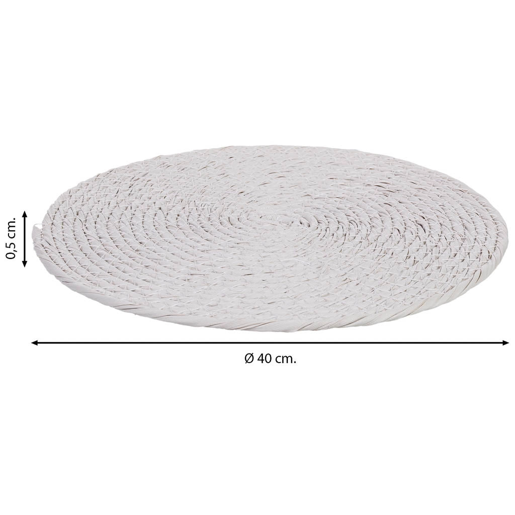 Sottopentola in corda di plastica intonacata D20x0,5h cm