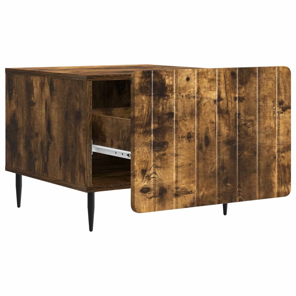 Tavolino da salotto con cassetto Rovere Fumo 49 x 50 x 42 cm 894510
