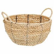 Cesto in fibra naturale e corda in carta marrone d34x17/23h