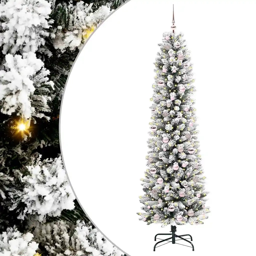 Albero di Natale | Decorazioni natalizie artificiale con 300 LED Bianco 210 cm