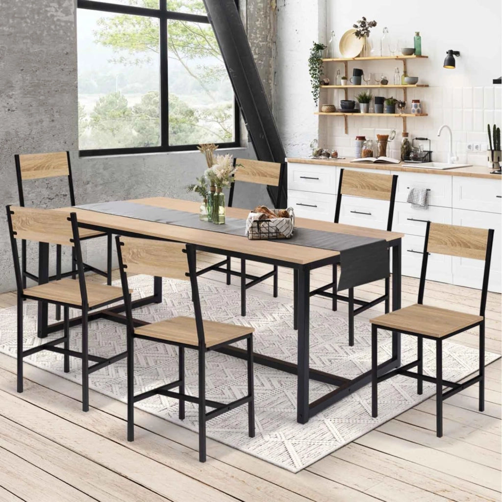 Set di 6 sedie da cucina di design industriale DETROIT