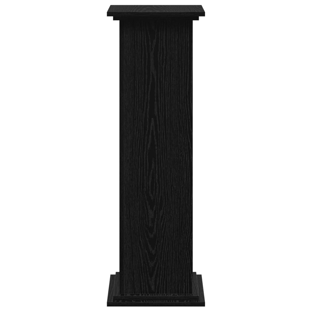 Supporto per piante | Sostegno per piante Rovere Nero 33 x 33 x 100 cm