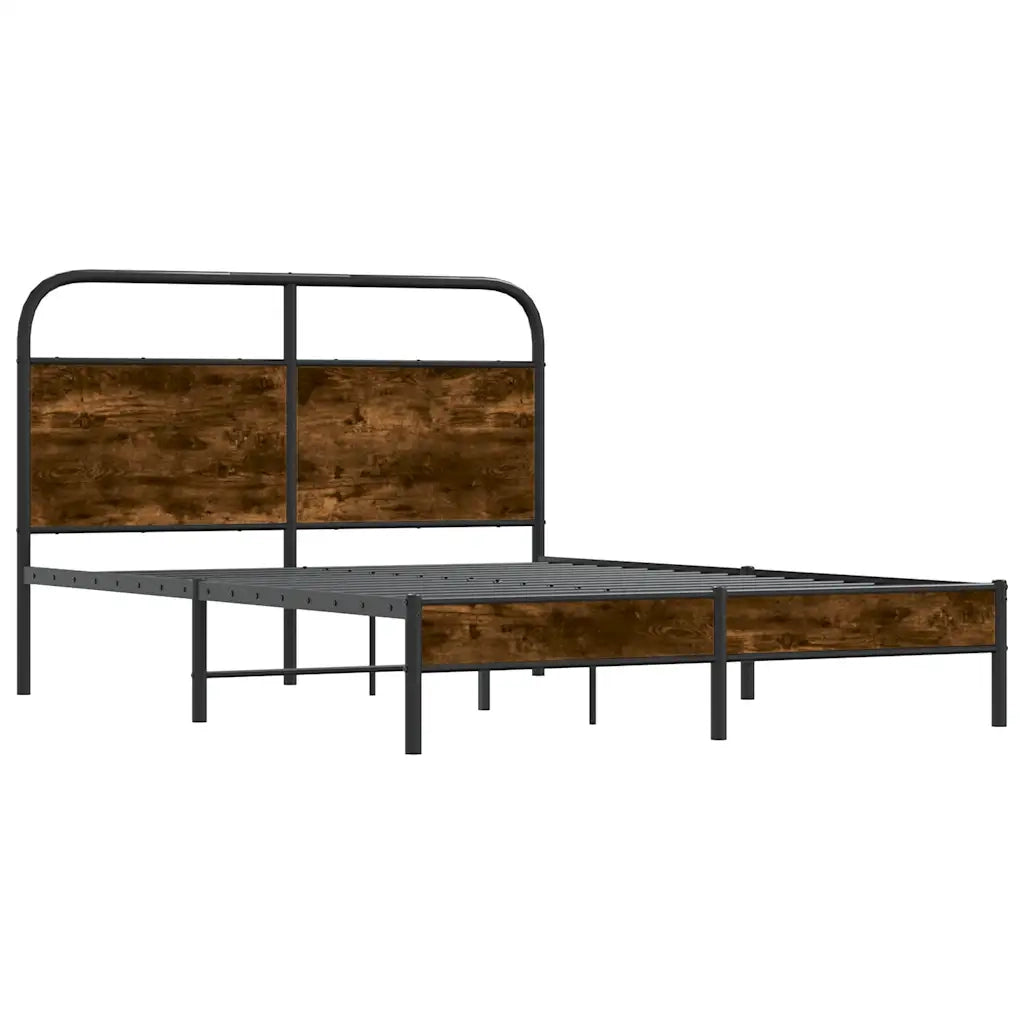 Giroletto senza Materasso Rovere Fumo 135x190 cm in Truciolato