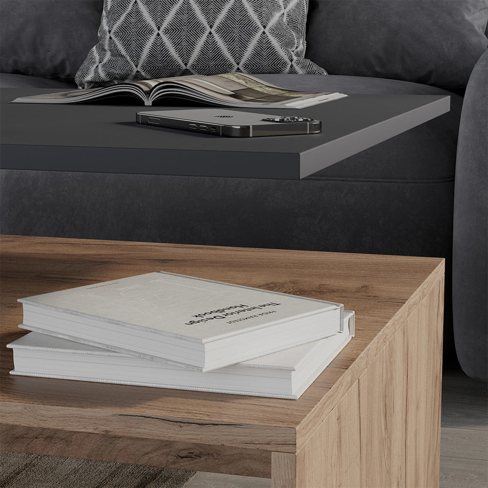 Vicco Tavolino da salotto Antracite/quercia dorata 90 x 52.6 cm