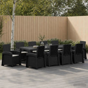 Set da Pranzo per Giardino 11 pz Antracite e Grigio chiaro PP 3430170