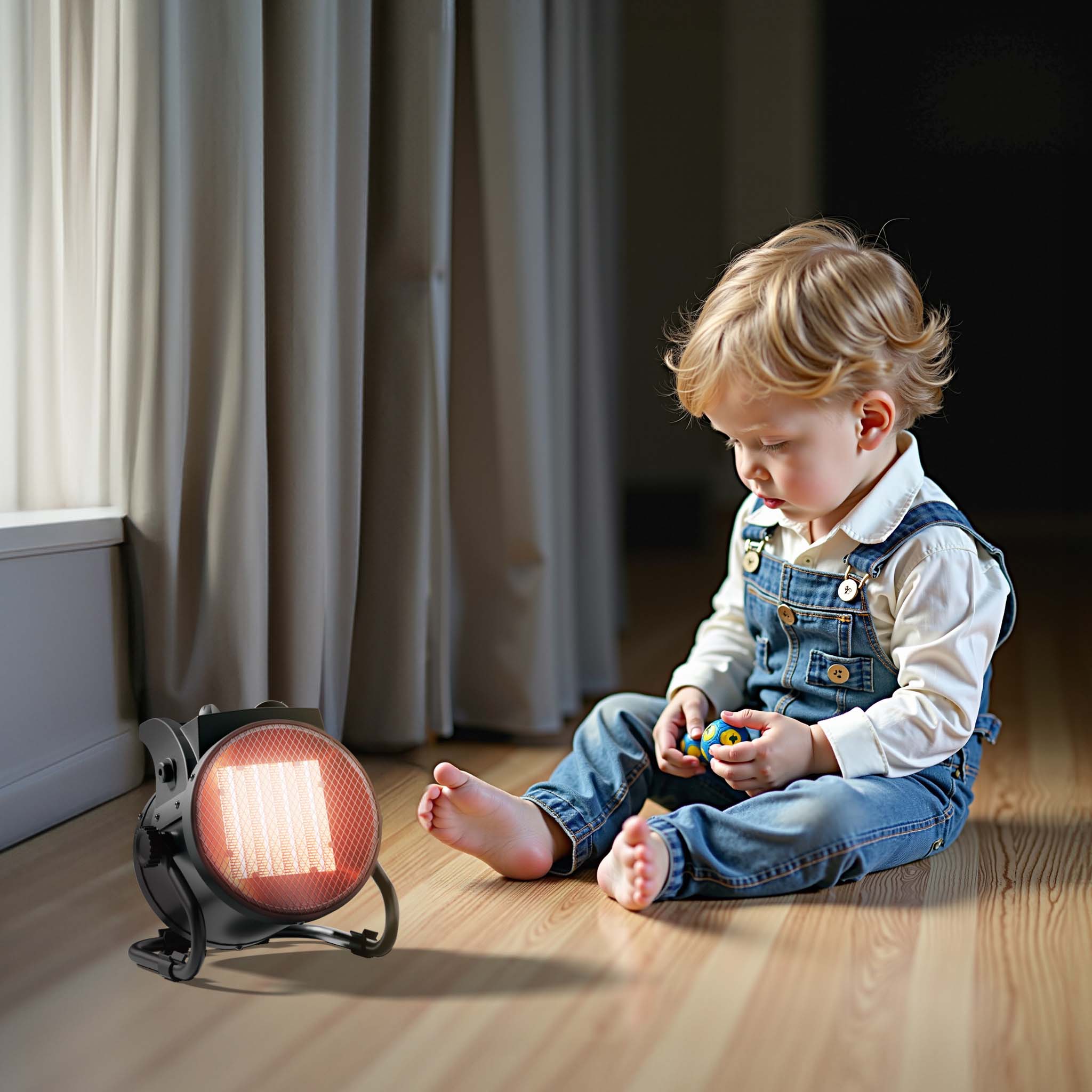 Termoventilatore ceramico Stufa elettrica in ceramica 3kW con termostato 40m² 3000W 3 livelli