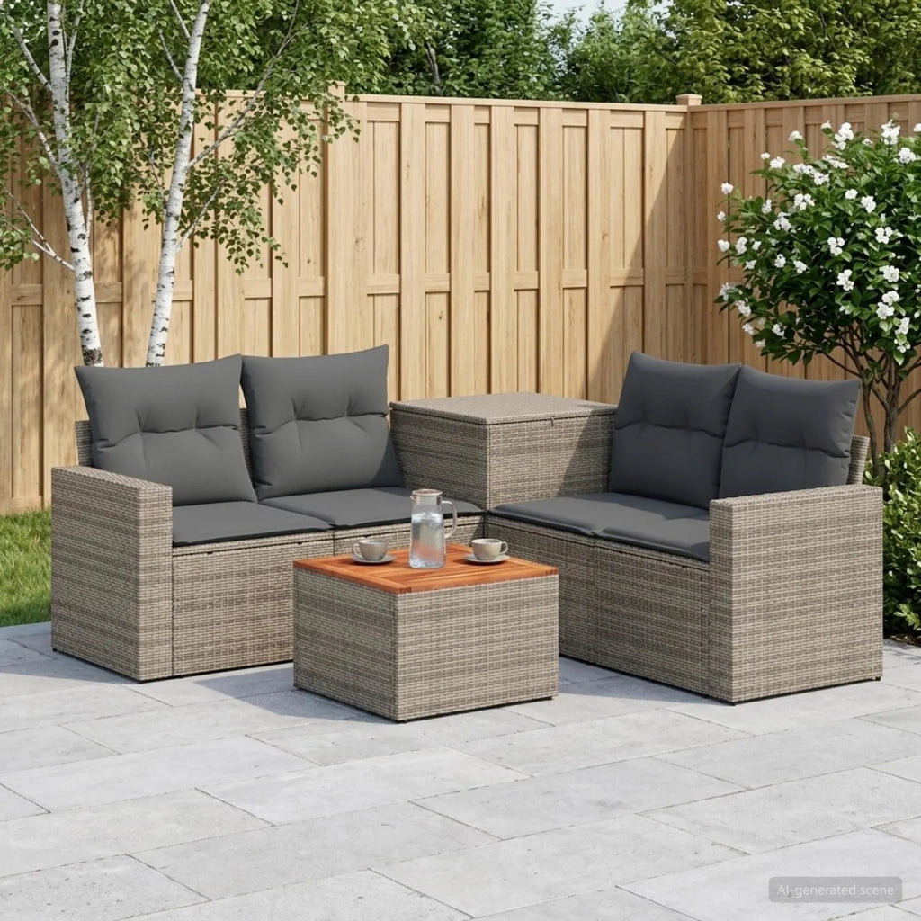 Set di divani 6 pz Grigio e Grigio Scuro 3447408