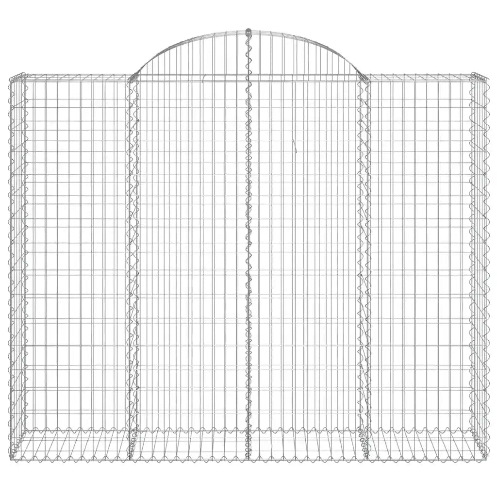 Cesti Gabbioni ad Arco 15 pz 200x50x160/180 cm Ferro Zincato 3146396