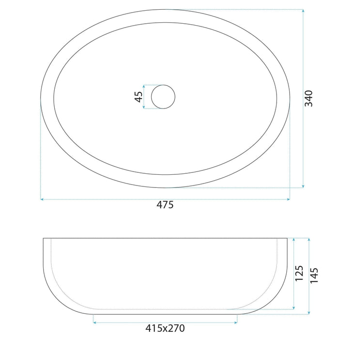 Lavabo Da Appoggio Rea Shila