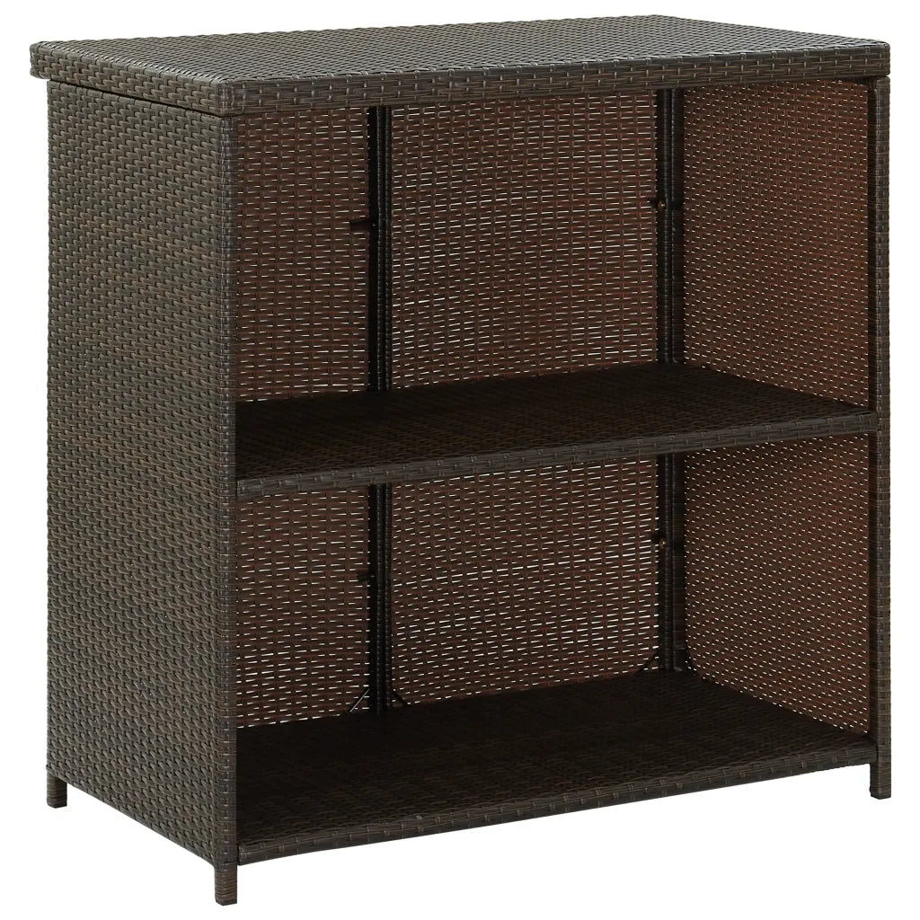 Set da Bar 3 pz in Polyrattan Marrone CFW7826665