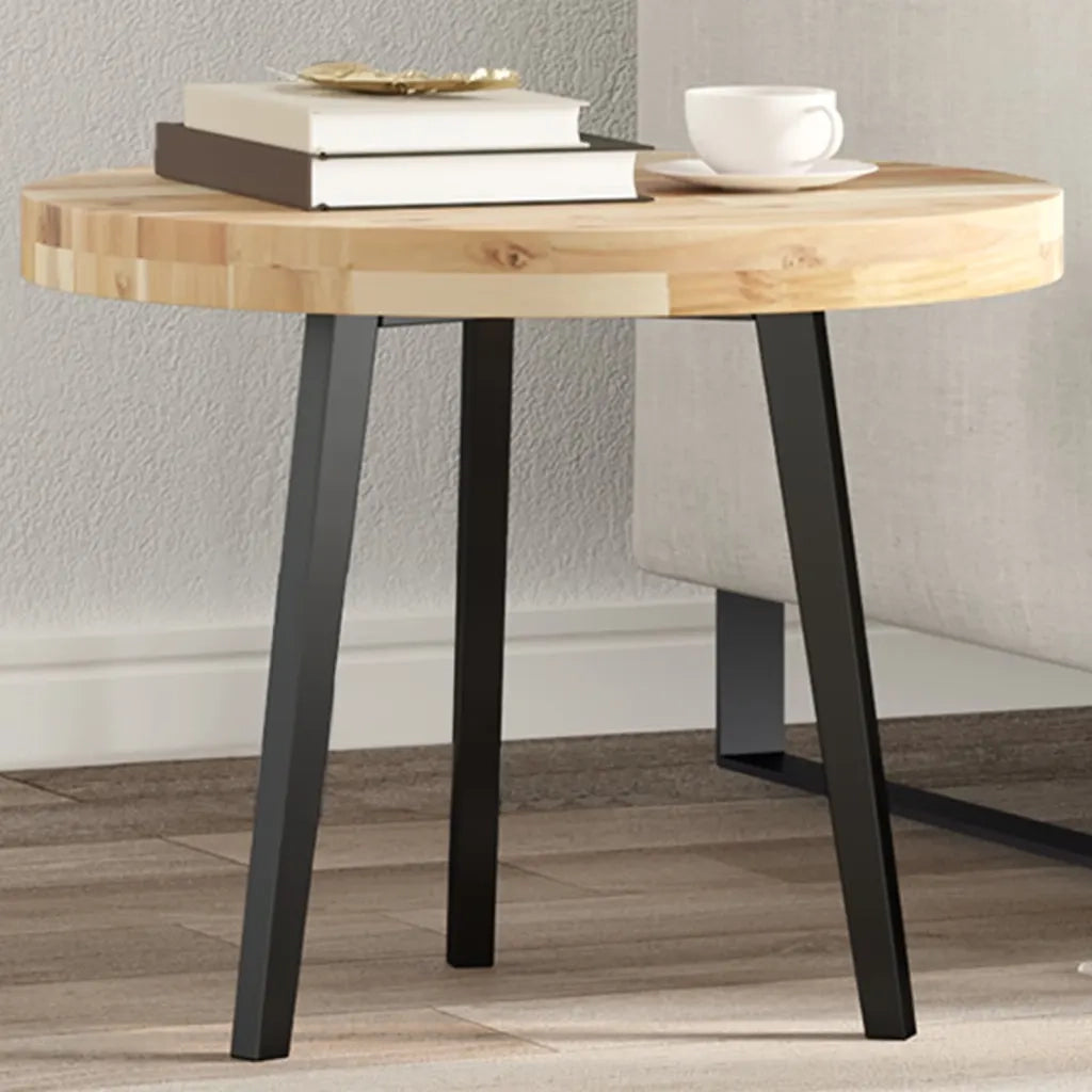 vidaXL Piano Tavolo Rotondo Ø50x4 cm in Legno Massello di Acacia
