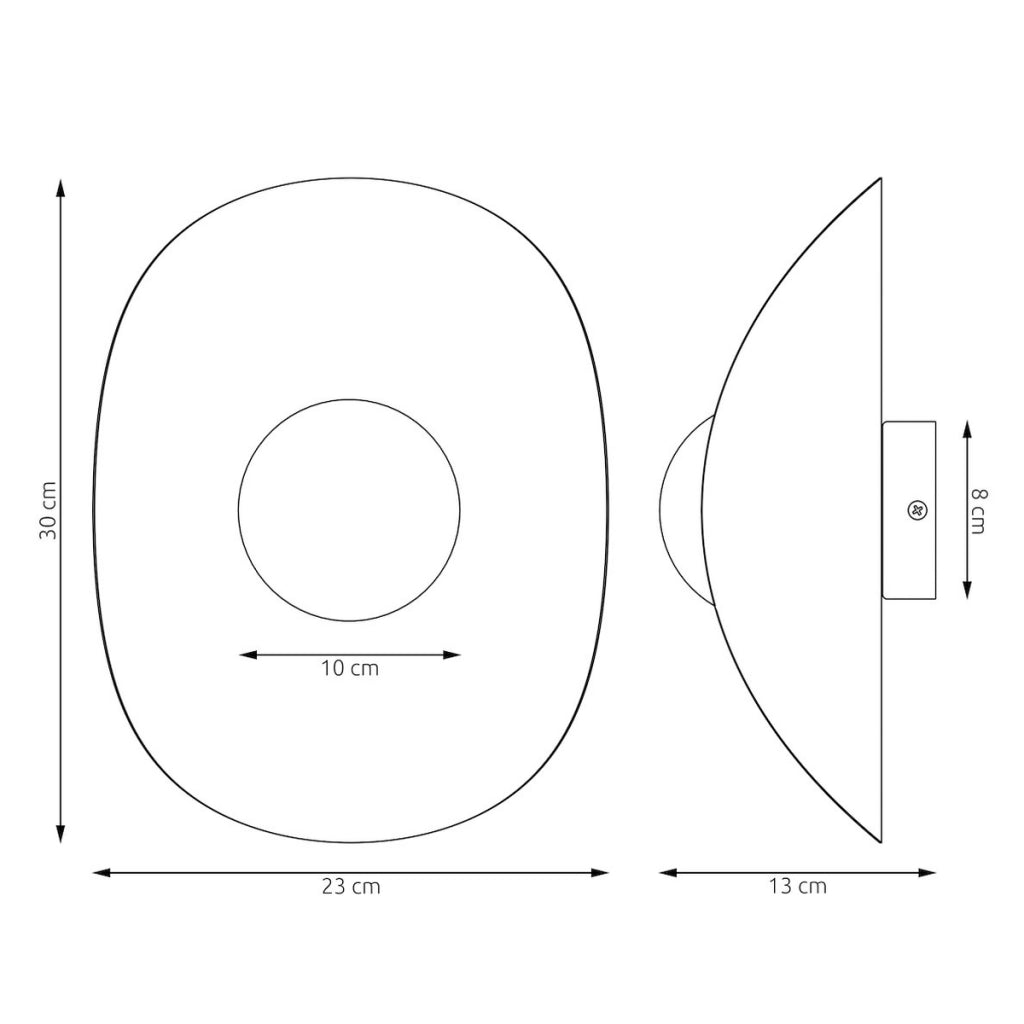 Lampada da parete Fiero XL in acciaio mokka e vetro