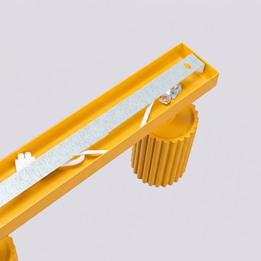 Plafoniera KARBON 3L giallo