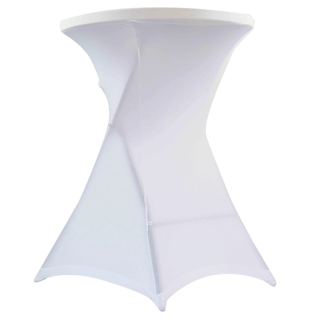 Oviala - Set di 5 coperture bianche per tavolo alto 110 x 80 cm