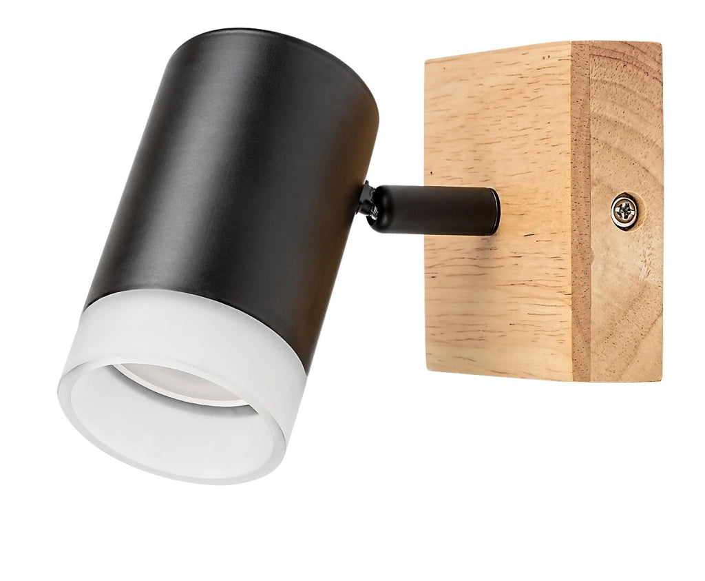 Applique Toras 1 luce rovere/nero GU10 Rabalux 73121