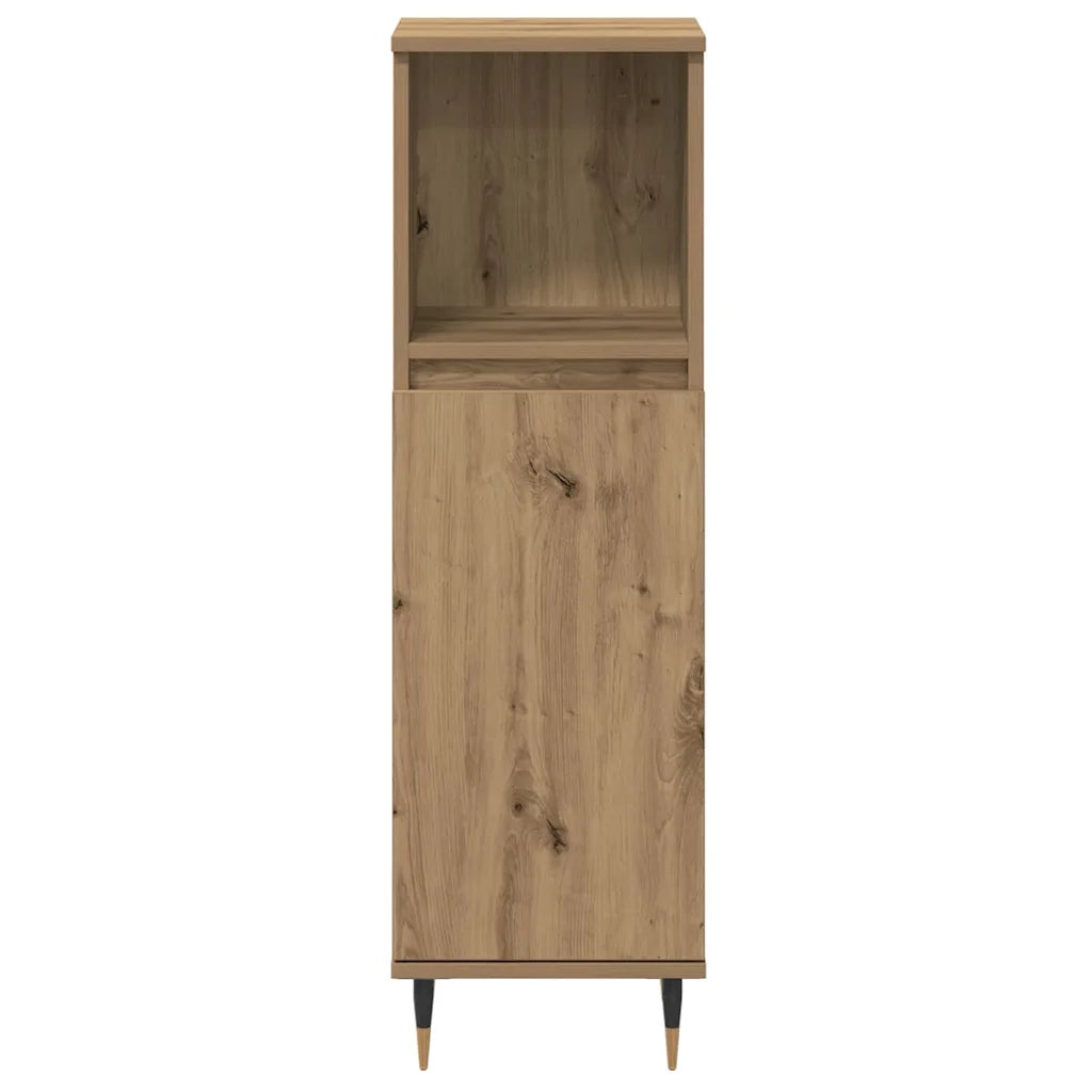 Set di mobili per il bagno con porta 3 pcs Rovere artigianale
