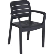 SEDIA TISARA + BRACCIOLI KETER - PP NERO CM 58X53 H.CM 83