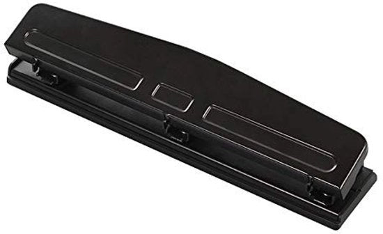 Perforatore compatto a 3 punti - 12 velocità - metallo duraturo - base di gomma - facile da pulire