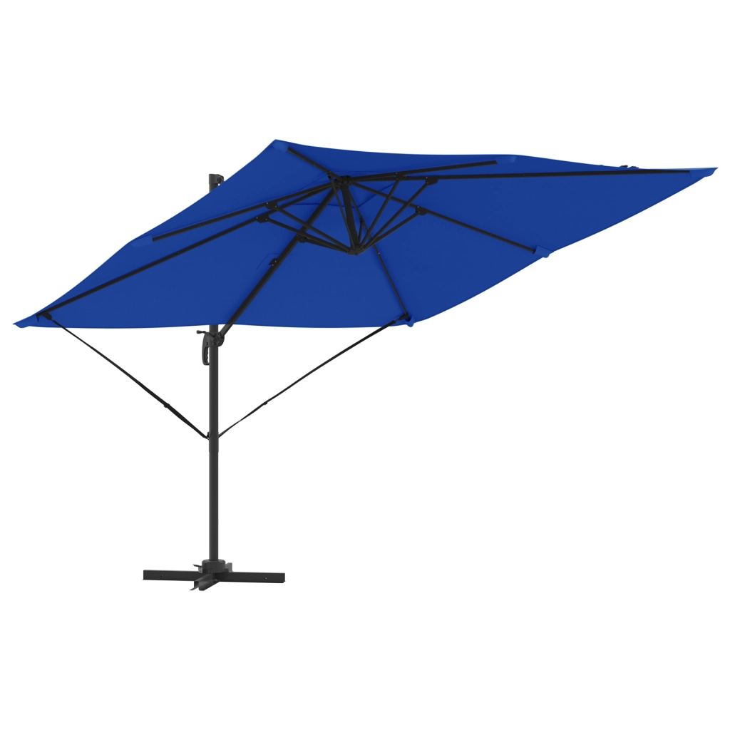 Ombrello da Patio Blu Azzurro Alluminio, Poliestere 3m
