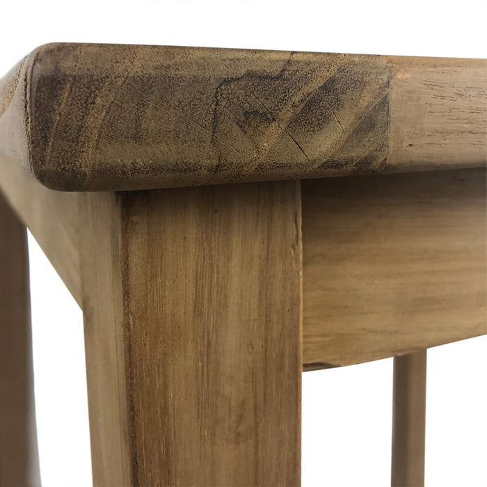 Tavolo per Giardino da Esterno Quadrato Bistrot 80x80 cm in Teak