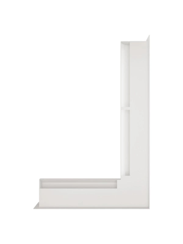 Griglia di ventilazione Angolare per camino 60x600x400 - Loft Angle destra bianca
