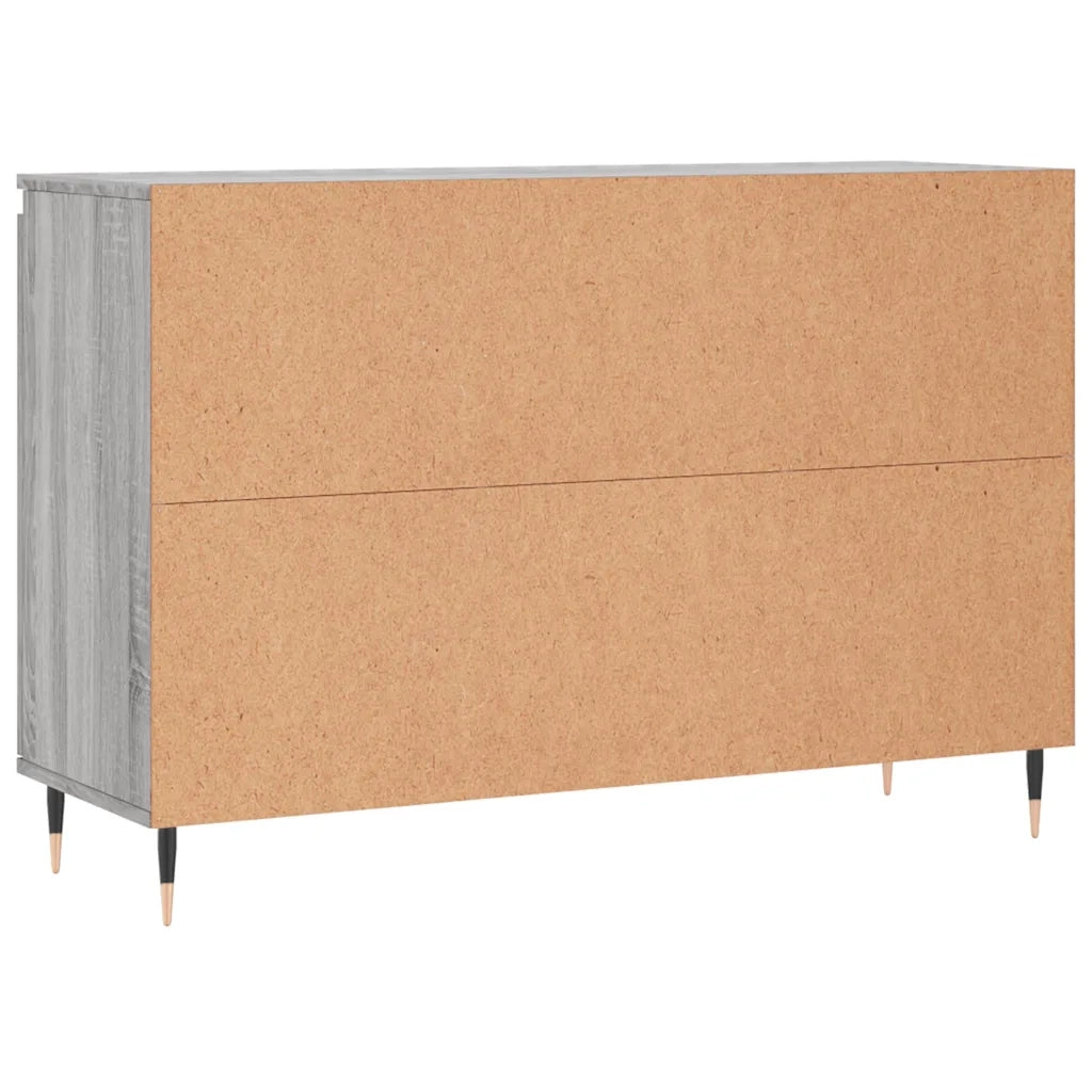 Credenza Grigio Sonoma 101,5x35x70 cm in Legno Multistrato 827202