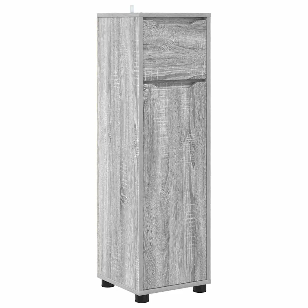 Mobile da Bagno | Armadio da bagno con cassetto Grigio Sonoma 30,5 x 30 x 101 cm