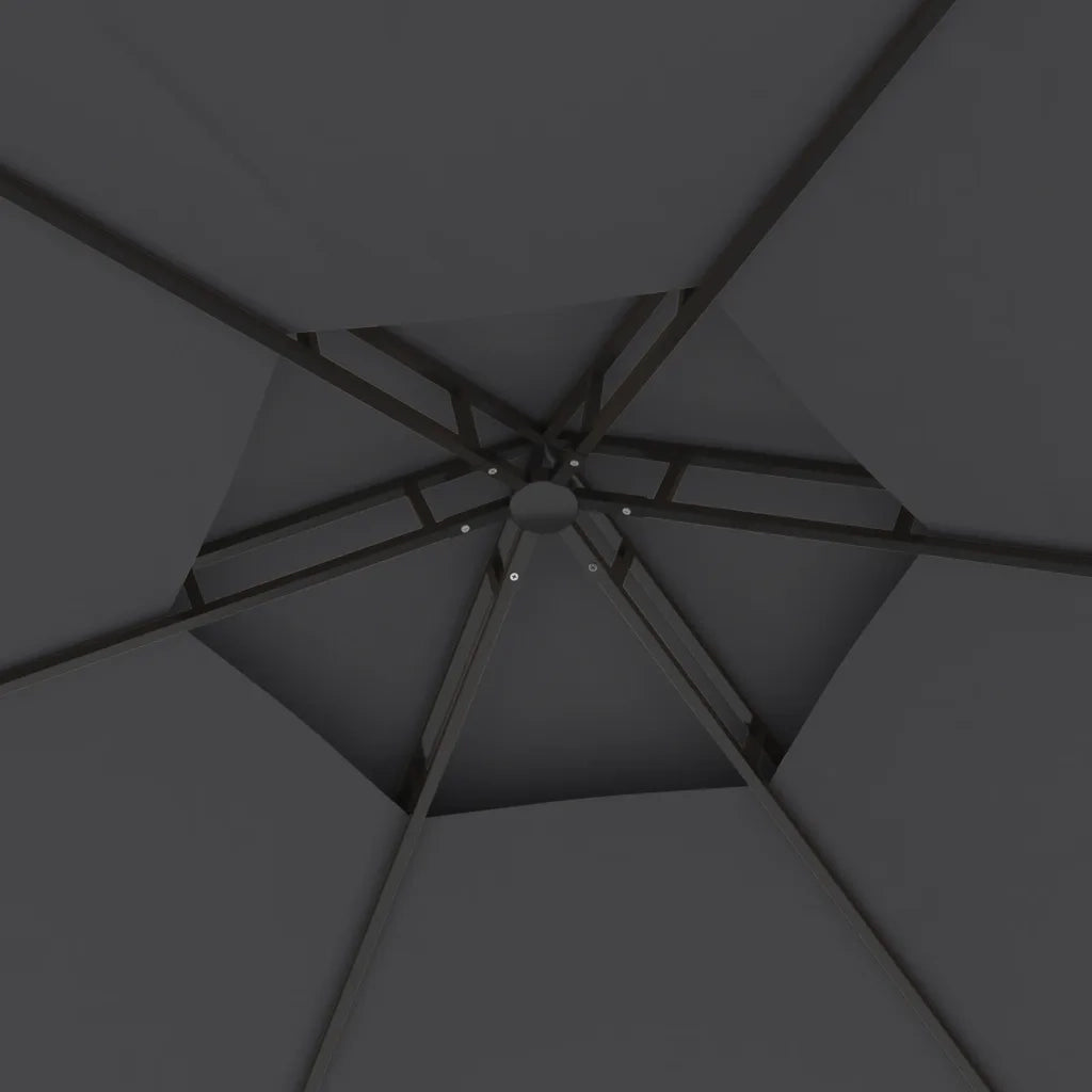 Gazebo | Pergolato con Pareti Laterali 3,1x2,7 m Antracite